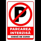 Indicator pentru parcare interzisa ghena de gunoi